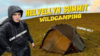 Solo Summit Camping on Helvellyn! - TORRENTIAL rain and Strong winds will i survive the night?!