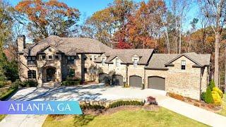 13,500 SQFT Home with a Basketball Court + Guest House + Pool FOR SALE in Atlanta | 7 BEDS | 8 BATHS