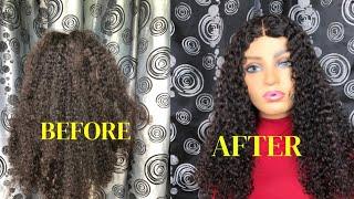 DIY! How to revive extremely matted curly wig / washing and treatment.