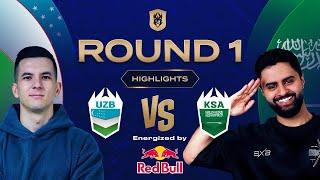 Uzb VS Ksa  Highlights Round 1 Day 1 (4-3)