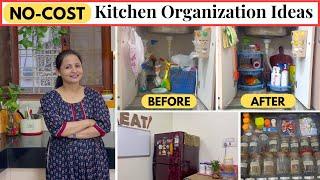 10 CLEVER Kitchen Organization Ideas | No-Cost Home & Kitchen Organization Hacks | Urban Rasoi