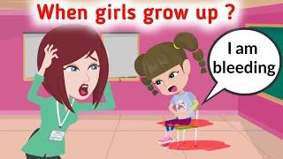 When girls grow up | English story | Animated stories | Learn English | Sunshine English