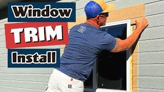 Installing Exterior Window Trim.  The Idaho Painter Way.