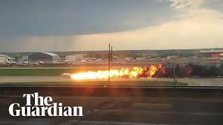 Russia: Aeroflot plane catches fire during emergency landing in Moscow