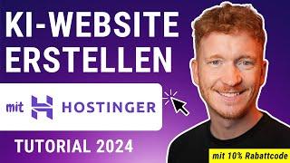 Hostinger AI Website Builder - KI Website erstellen in nur 15min