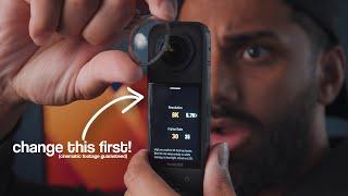 INSTA360 X4 BEST Settings - How To Get Cinematic Footage!