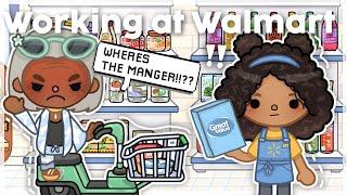 working at walmart! **ANGRY CUSTOMER** (WITH VOICE) II Toca boca roleplay