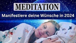 Meditation  Hypnose  Affirmationen  - Das GEHEIMNIS um Wünsche im Schlaf zu manifestieren in 2024!