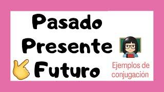  Verbos en PRESENTE - PASADO - FUTURO ‍ | Pronombres personales y conjugaciones