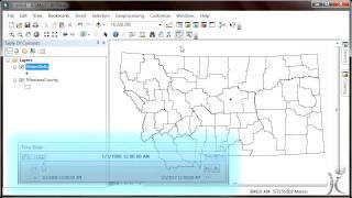 Introduction to Spatial Analysis (GIS) using ArcGIS Desktop and the Time Slider Window