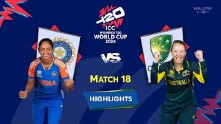 Highlights: 18th Match, India Women vs Australia Women | 18th Match, INDW VS AUSW