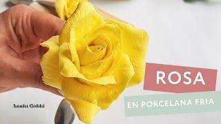 ¿Como hacer rosas en porcelana fria? - DIY - Paso a paso - Anahi Gobbi