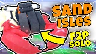 HOW TO SOLO SAND ISLES *F2P STRATEGY* (Toilet Tower Defense) || EASY GUIDE ||