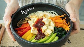 Bibimbap VeganoㅣVegetarian BibimbapㅣRica y Facil Receta de Bibimbap