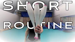 Learn this 3 club short routine | Juggling tutorial