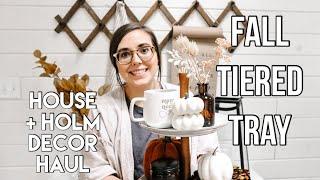 FARMHOUSE FALL TIERED TRAY DECOR | HOUSE + HOLM NEW ARRIVALS + RESTOCKS | FARMHOUSE FALL DECOR 2020