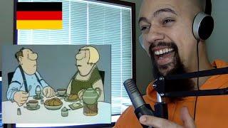 American Reacts To German Comedy ENG SUB Loriot - the egg