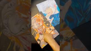 How to make Anime Posters  #shorts #narutoshippuden