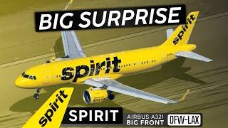 I Have Opinions! · SPIRIT AIRLINES A321 Big Front Seat   Dallas to Los Angeles《 The US Series 》