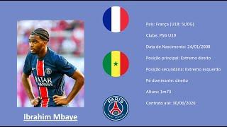 Ibrahim Mbaye | 2008 (PSG | France) footage vs Japan & Switzerland U16