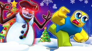 CAN I ESCAPE THE NORTH POLE FRIENDS??? (ROBLOX RAINBOW FRIENDS GAME)