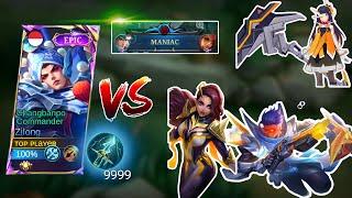 ZILONG VS META HEROES + MANIAC | One Shot Build Zilong with New OP Item! (zilong so unnderrated)