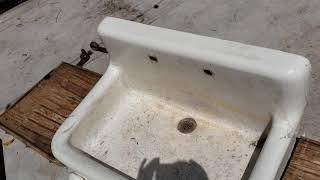 Antique kitchen sink very rare and complete