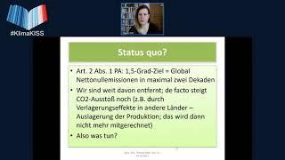 Recht so! – Wie juristische Instrumente im Kampf gegen den Klimawandel helfen können - KISS 1