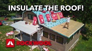 Rockwool Comfortboard ROOF Insulation! (Father's Day Surprise) | Abandoned Shed to Tiny House