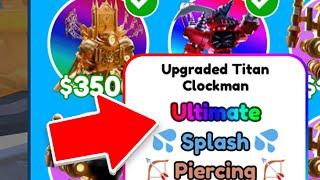 OMG I GOT NEW TITAN CLOCK MAN ULTIMATE FIRST TRY!NEW UPDATE! Toilet Tower Defense