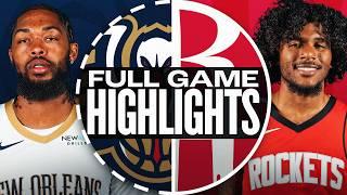 PELICANS at ROCKETS | NBA PRESEASON FULL GAME HIGHLIGHTS | October 15, 2024