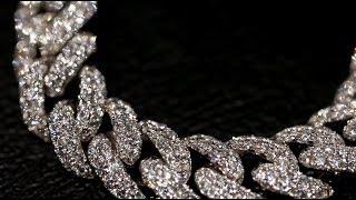 White Gold Iced Out Cuban Link Chain