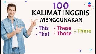 100 KALIMAT DASAR DALAM BAHASA INGGRIS