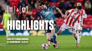 Junho scores in defeat to Boro | Stoke City 1-3 Middlesbrough | Highlights