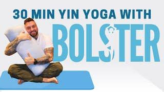 Bolster Bliss: 30-Minute Yin Yoga Journey for Deep Relaxation & Happiness