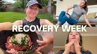 RECOVERY WEEK VLOG | half marathon PR, skincare routine for heavy sweating, favorite recipe