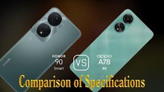 Honor 90 Smart vs. Oppo A78 4G: A Comparison of Specifications