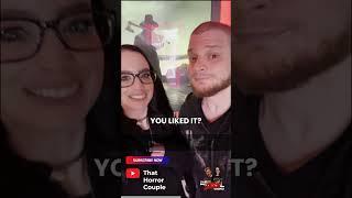 Thanksgiving Out of Theater Reaction! Review coming soon! @ThatHorrorCouple #fyp #thathorrorcouple