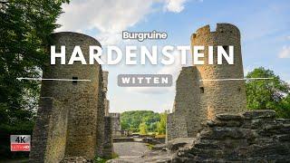 BURGRUINE HARDENSTEIN WITTEN/ Idyllische Ruine im Muttental / Ruhr-Wanderweg / Felsformationen / 4K