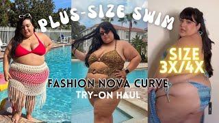 Plus-Size Swim Haul | Fashion Nova Curve Try-On Haul | Size 3X/4X | Zoe Coco