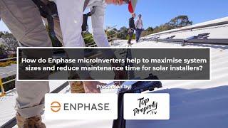 How do Enphase microinverters help to maximise system sizes & reduce maintenance time?