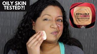 L’Oreal Paris Infallible Fresh Wear Foundation In A Powder Foundation Review 1 Week Wear Test