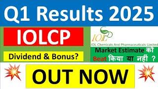 IOLCP Q1 results 2025 | IOLCP results today | IOLCP Share News | IOLCP Share latest news