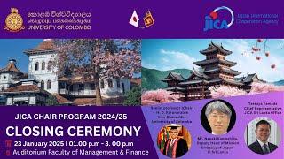 JICA Chair Closing Ceremony 2024