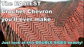 Unbelievably Simple Crochet Chevron Stitch For Stunning Double-sided Beauty! 