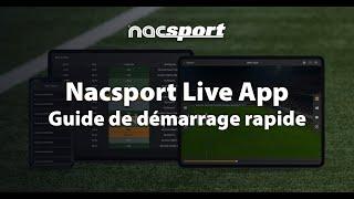 Nacsport Live App: Guide de démarrage rapide