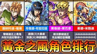 合作轉蛋導覽｜抽JOJO黃金之風前必看！JoJo的奇妙冒險(第五部)黃金之風合作必抽角色推薦排行！【怪物彈珠/ジョジョの奇妙な冒険】