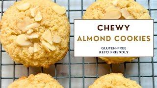 EASY Low Sugar Soft & Chewy Almond Cookies