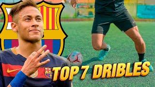 TOP 7 MELHORES DRIBLES DO NEYMAR NO BARCELONA| TUTORIAL DE DRIBLE