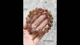 Natural Agate Chalcedony Bracelet (E912)